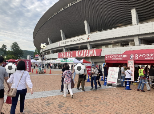サッカー観戦